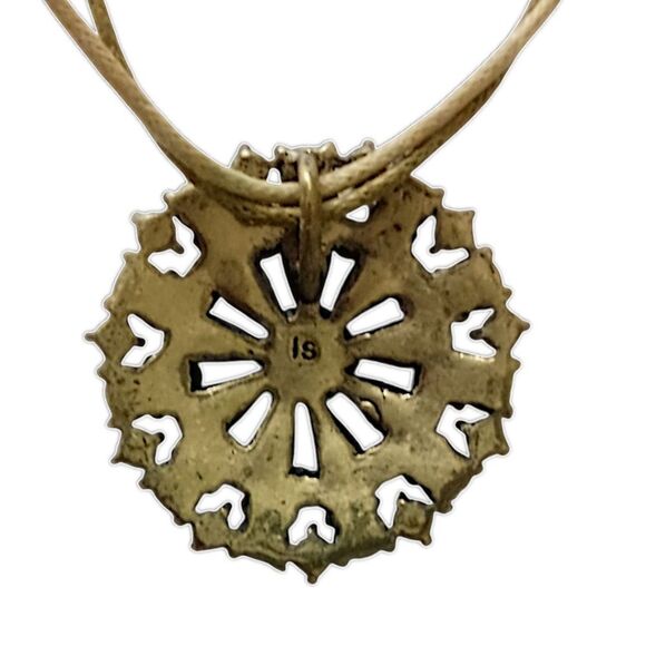 Y2K Rhinestone Disc Necklace Bohemian Cord Whimsigoth Fairy Coquette Lia Sophia - Picture 3 of 16